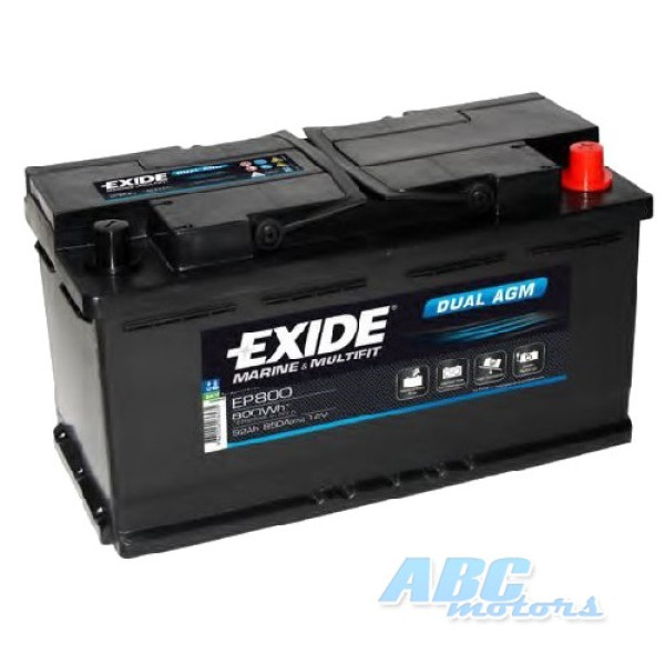 Акумулятор Exide EP 800 Dual AGM