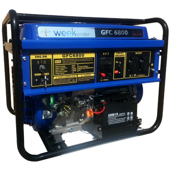 Бензиновий генератор Weekender GFC 6800E
