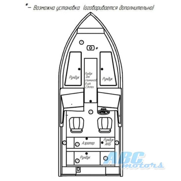 Алюминиевая лодка PowerBoat 475 DC Sport