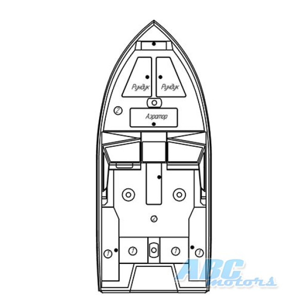 Алюминиевая лодка PowerBoat 480 L + Suzuki DF 100 BTL + Лафет