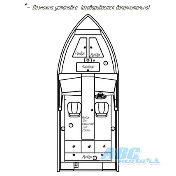 Алюминиевая лодка PowerBoat 475 DC Live
