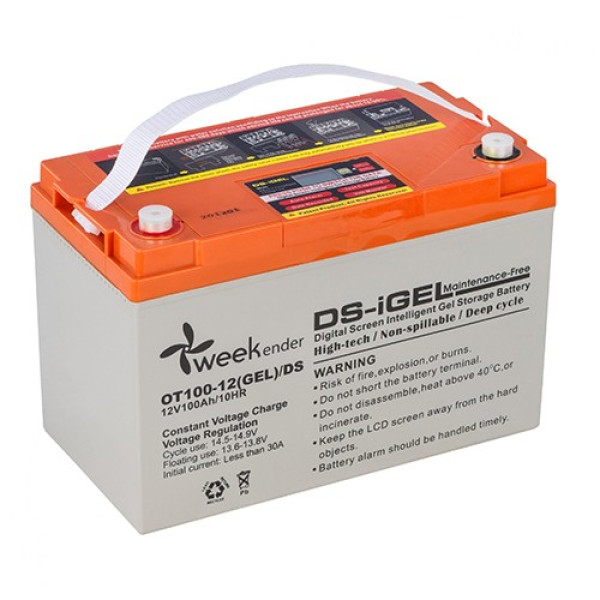 Гелевый аккумулятор Weekender DS 100Ah 12V с дисплеем