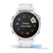 Смарт-часы Garmin fenix 6S серебристые с белым ремешком