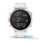 Смарт-часы Garmin fenix 6S серебристые с белым ремешком