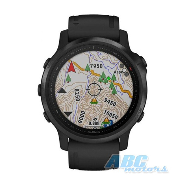 Смарт-часы Garmin fenix 6S черные с черным ремешком