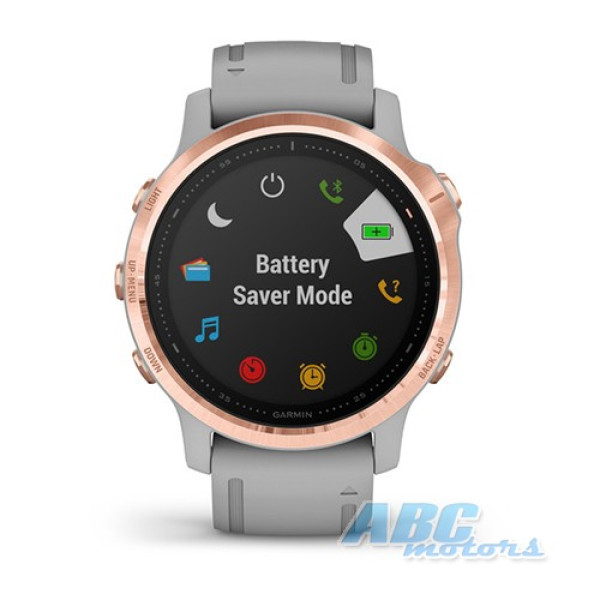 Смарт-часы Garmin fenix 6S розовое золото с серым ремешком
