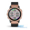 Смарт-часы Garmin fenix 6S Sapphire розовое золото с черным плетенным ремешком