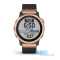 Смарт-часы Garmin fenix 6S Sapphire розовое золото с черным плетенным ремешком