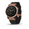 Смарт-часы Garmin fenix 6S Sapphire розовое золото с черным плетенным ремешком