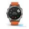 Смарт-годинник Garmin fenix 6 Sapphire з помаранчевим ремінцем