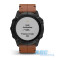 Смарт-часы Garmin fenix 6X Sapphire черные DLC с каштановым кожаным ремешком