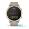 Смарт-годинник Garmin fenix 6S Solar світле золото зі світло-бежевим силіконовим ремінцем