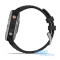 Смарт-часы Garmin fenix 6 Solar серебристые с черным ремешком