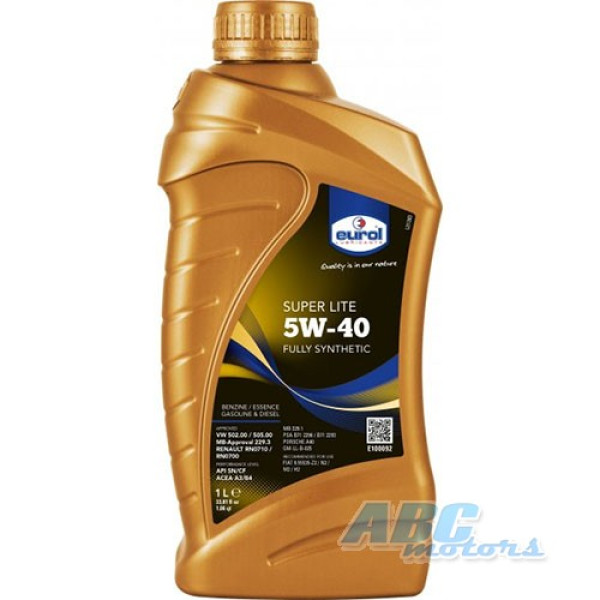 Eurol Super Lite 5W-40 1 л синтетичне  моторне мастило