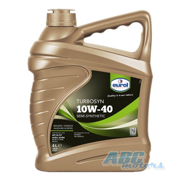 Eurol Turbosyn 10W-40 4 л полусинтетическое моторное масло