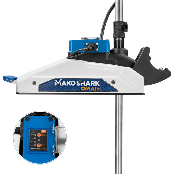 Електромотор до човна Makoshark OMS150S-60 55 Lbs 12V GPS 152 см